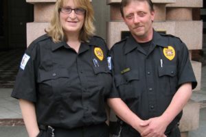 Robbia and Tina Shank, DPI Security officers