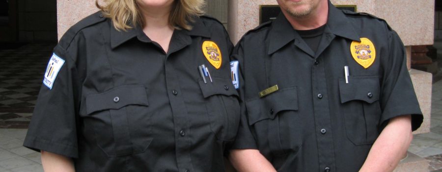 Robbia and Tina Shank, DPI Security officers